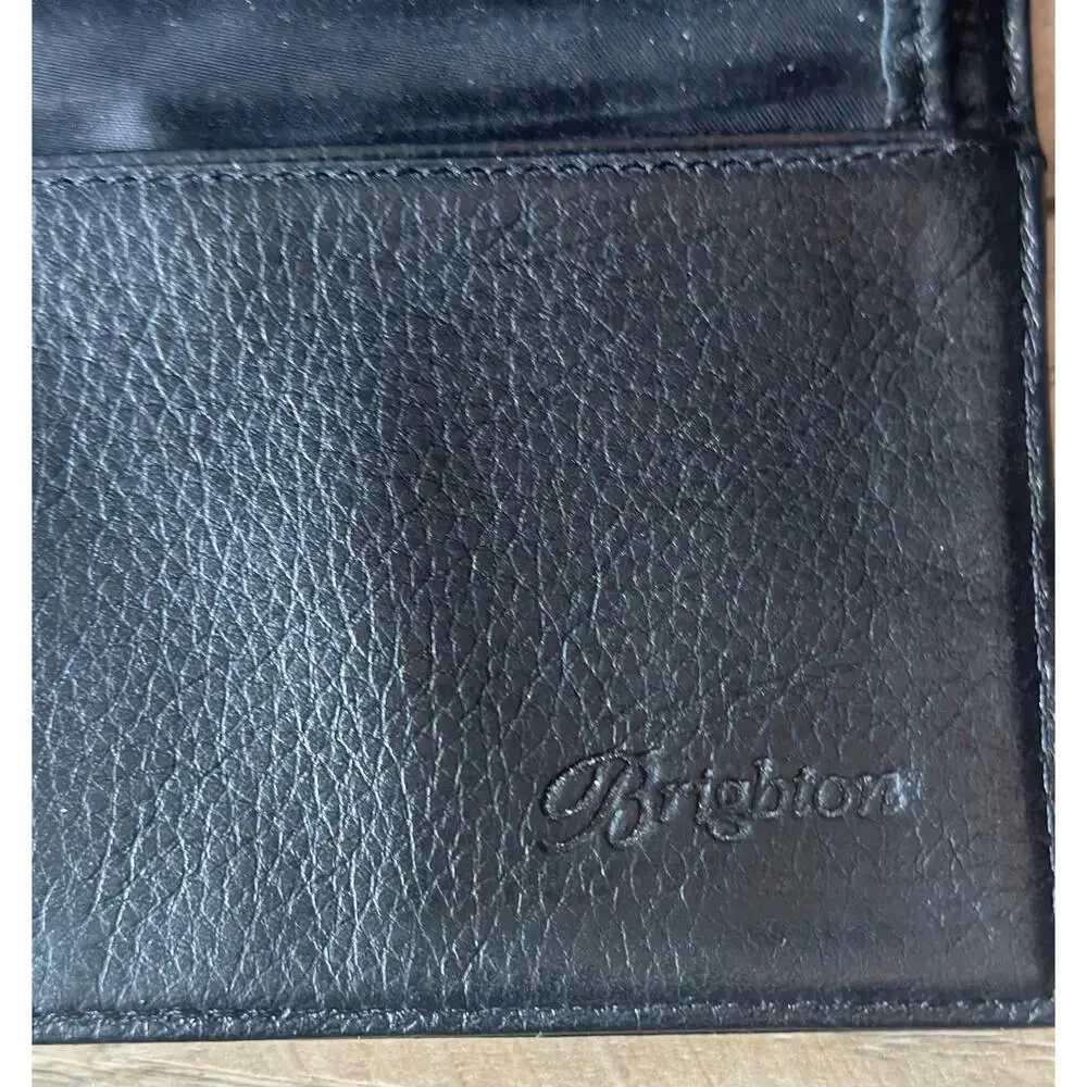 Brighton Black Crocodile embossed Wallet Clutch Vintage - Picture 10 of 13